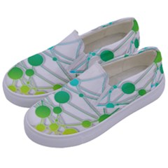 Network Connection Structure Knot Kids  Canvas Slip Ons