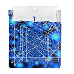 Network Connection Structure Knot Duvet Cover Double Side (full/ Double Size)