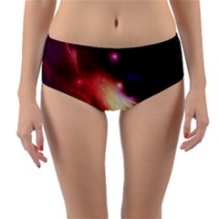 Nebula Elevation Reversible Mid-waist Bikini Bottoms by Sapixe