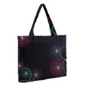 Neon Flowers And Swirls Abstract Medium Tote Bag View2