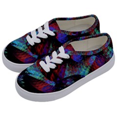 Native Blanket Abstract Digital Art Kids  Classic Low Top Sneakers by Sapixe