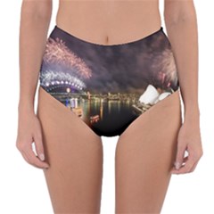 New Year’s Evein Sydney Australia Opera House Celebration Fireworks Reversible High-waist Bikini Bottoms