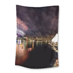 New Year’s Evein Sydney Australia Opera House Celebration Fireworks Small Tapestry by Sapixe