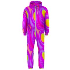 Noise Texture Graphics Generated Hooded Jumpsuit (men) 