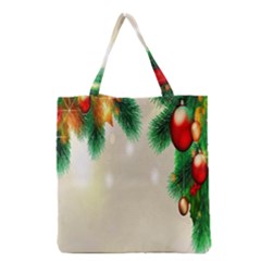 Ornament Christmast Pattern Grocery Tote Bag by Sapixe