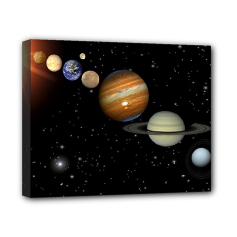 Outer Space Planets Solar System Canvas 10  X 8  by Sapixe