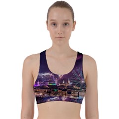 New Year New Year’s Eve In Salzburg Austria Holiday Celebration Fireworks Back Weave Sports Bra by Sapixe