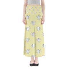 Cute Kids Drawing Motif Pattern Full Length Maxi Skirt by dflcprints