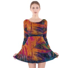 Whirl Long Sleeve Velvet Skater Dress by stephenlinhart