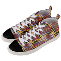 Artwork By Patrick-squares-3 Men s Mid-top Canvas Sneakers by ArtworkByPatrick