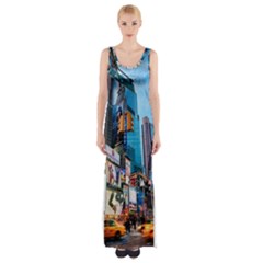 New York City Maxi Thigh Split Dress