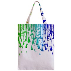 Paint Drops Artistic Zipper Classic Tote Bag by Sapixe