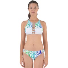 Paint Drops Artistic Perfectly Cut Out Bikini Set