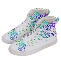 Paint Drops Artistic Women s Hi-top Skate Sneakers