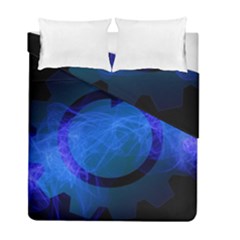 Particles Gear Circuit District Duvet Cover Double Side (full/ Double Size) by Sapixe