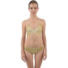 Pattern Abstract Background Wrap Around Bikini Set