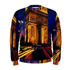 Paris Cityscapes Lights Multicolor France Men s Sweatshirt