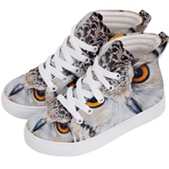 Owl Face Kid s Hi-top Skate Sneakers by Sapixe