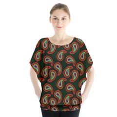 Pattern Abstract Paisley Swirls Blouse