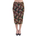 Pattern Abstract Paisley Swirls Velvet Midi Pencil Skirt View1