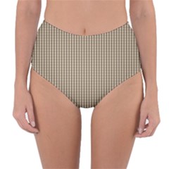 Pattern Background Stripes Karos Reversible High-waist Bikini Bottoms