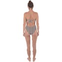 Pattern Background Stripes Karos Tie Back One Piece Swimsuit View2