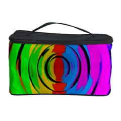 Pattern Colorful Glass Distortion Cosmetic Storage Case