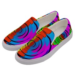 Pattern Colorful Glass Distortion Men s Canvas Slip Ons