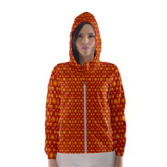 Pattern Creative Background Hooded Wind Breaker (Women)