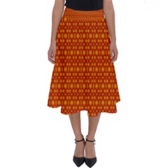 Pattern Creative Background Perfect Length Midi Skirt