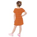 Pattern Creative Background Kids  Short Sleeve Velvet Dress View2