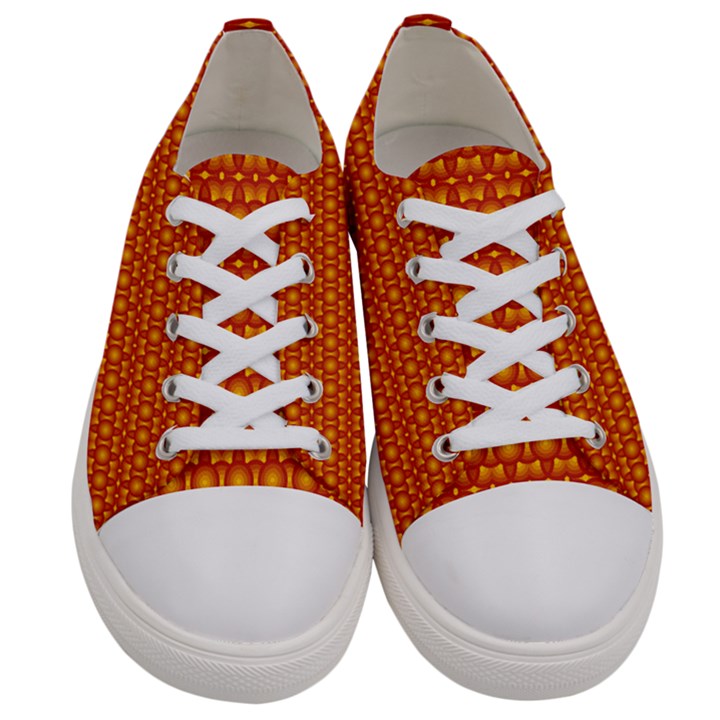 Pattern Creative Background Women s Low Top Canvas Sneakers