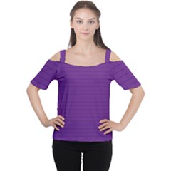 Pattern Violet Purple Background Cutout Shoulder Tee