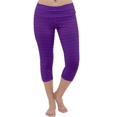 Pattern Violet Purple Background Capri Yoga Leggings
