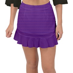 Pattern Violet Purple Background Fishtail Mini Chiffon Skirt