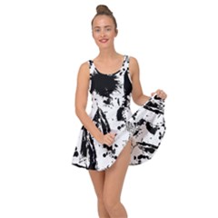 Pattern Color Painting Dab Black Inside Out Dress