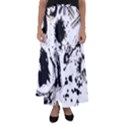 Pattern Color Painting Dab Black Flared Maxi Skirt View1