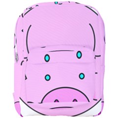 Pink Pig Christmas Xmas Stuffed Animal Full Print Backpack by Sapixe