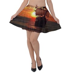 Pirate Ship Velvet Skater Skirt by Sapixe