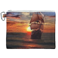 Pirate Ship Canvas Cosmetic Bag (xxl)