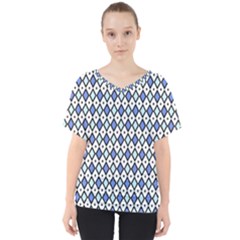 Blue Jess V-neck Dolman Drape Top by jumpercat