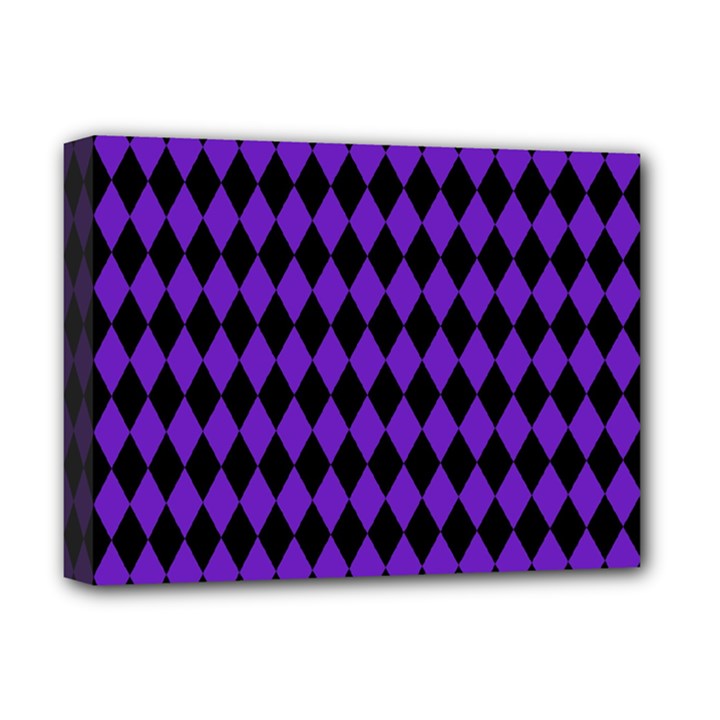 Jester Purple Deluxe Canvas 16  x 12  