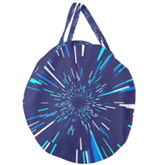 Space Trip 3 Giant Round Zipper Tote by jumpercat