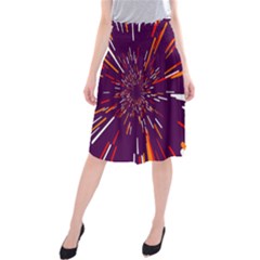 Space Trip 4 Midi Beach Skirt by jumpercat