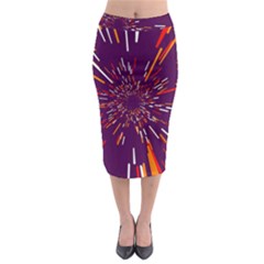 Space Trip 4 Midi Pencil Skirt by jumpercat