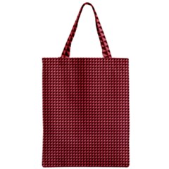 Red Triangulate Zipper Classic Tote Bag by jumpercat