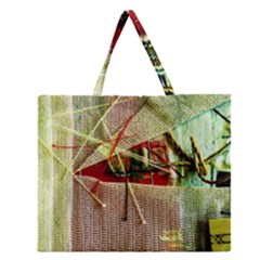 Hidden Strings Of Purity 12 Zipper Large Tote Bag by bestdesignintheworld