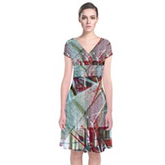 Hidden Strings Of Urity 10 Short Sleeve Front Wrap Dress