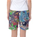 Pixel Art City Women s Basketball Shorts View2