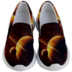 Planets Space Kid s Lightweight Slip Ons by Sapixe